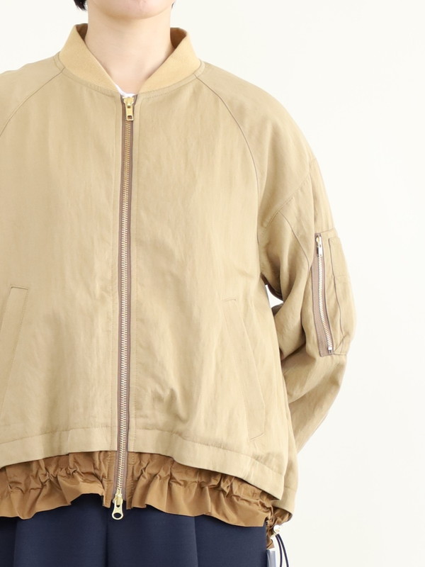 【trois】MA1ジップブルゾン