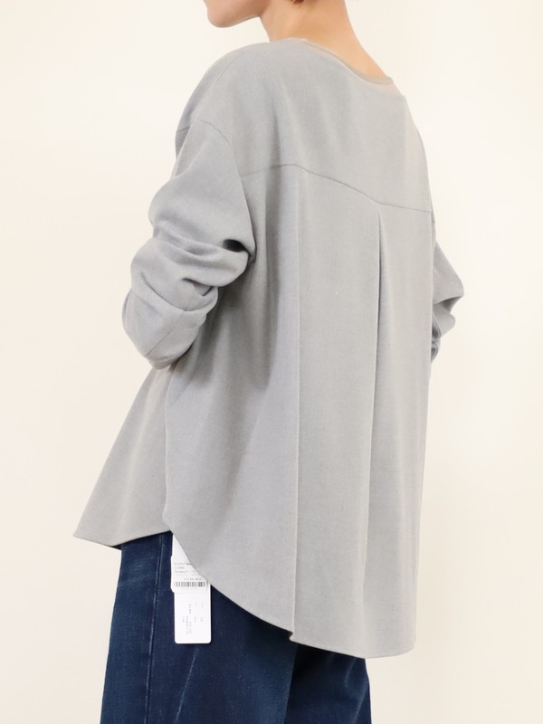 【Doneeyu】カシミヤタッチ長袖ブラウス