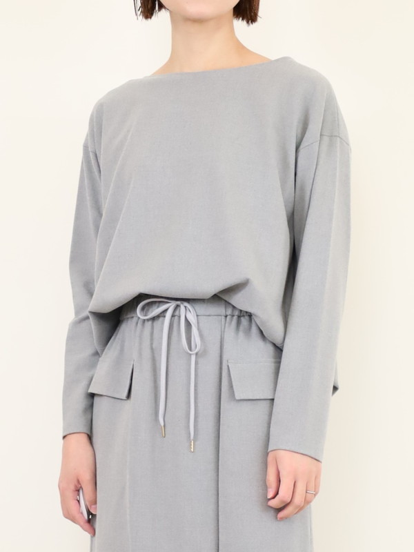 【Doneeyu】カシミヤタッチ長袖ブラウス