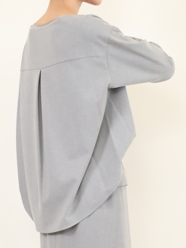 【Doneeyu】カシミヤタッチ長袖ブラウス