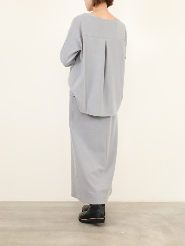 【Doneeyu】カシミヤタッチ長袖ブラウス