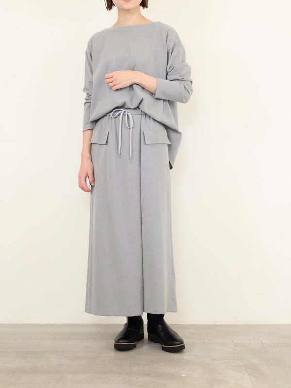 【Doneeyu】カシミヤタッチ長袖ブラウス