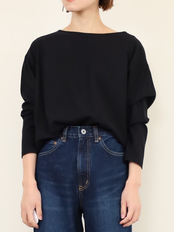 【Doneeyu】カシミヤタッチ長袖ブラウス