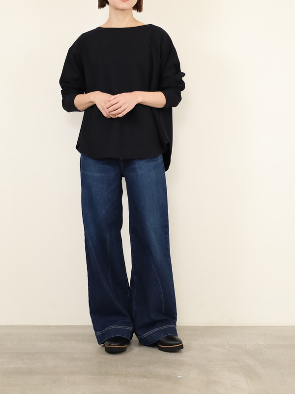 【Doneeyu】カシミヤタッチ長袖ブラウス