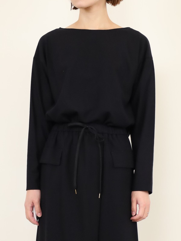 【Doneeyu】カシミヤタッチ長袖ブラウス