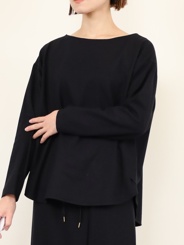 【Doneeyu】カシミヤタッチ長袖ブラウス