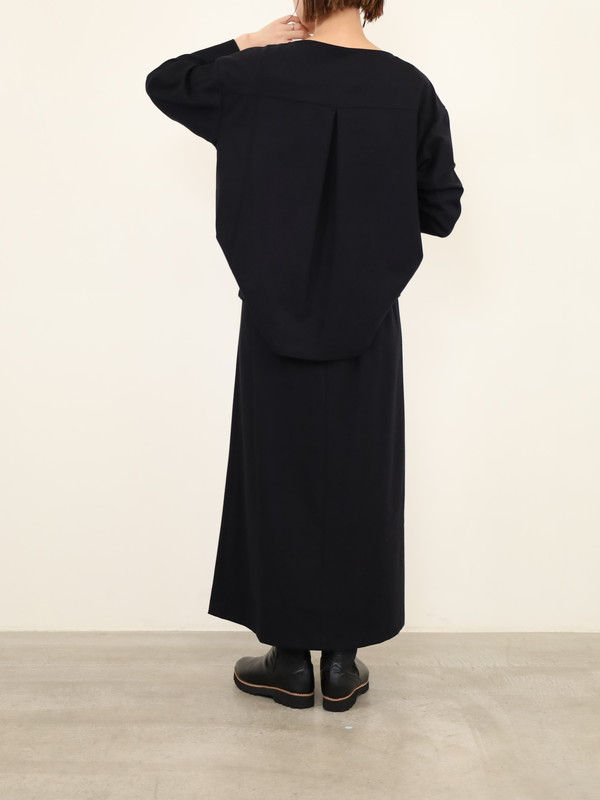 【Doneeyu】カシミヤタッチ長袖ブラウス