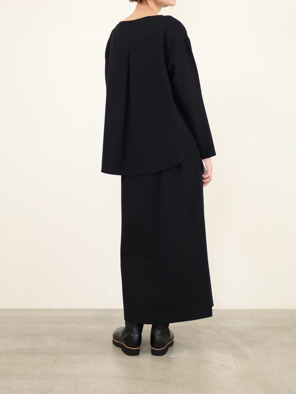 【Doneeyu】カシミヤタッチ長袖ブラウス