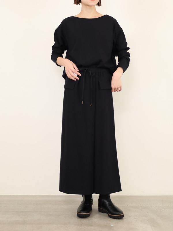 【Doneeyu】カシミヤタッチ長袖ブラウス