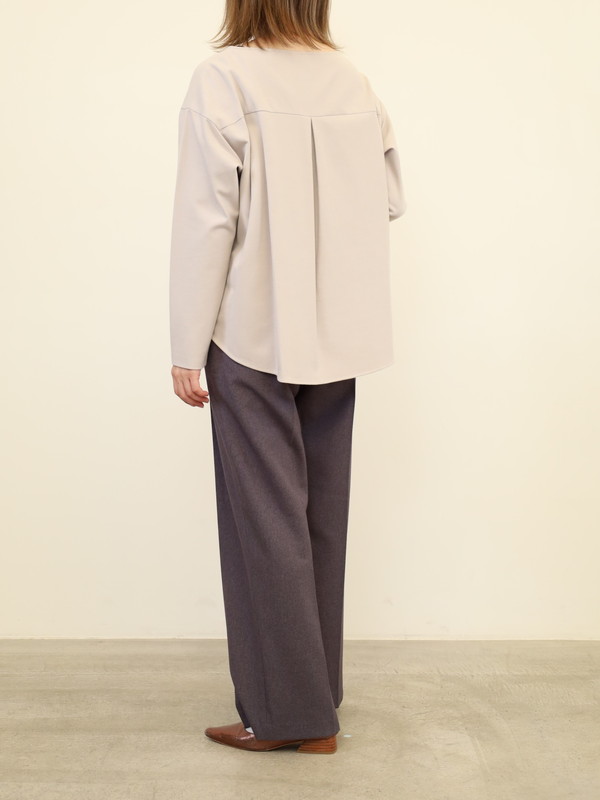 【Doneeyu】カシミヤタッチ長袖ブラウス