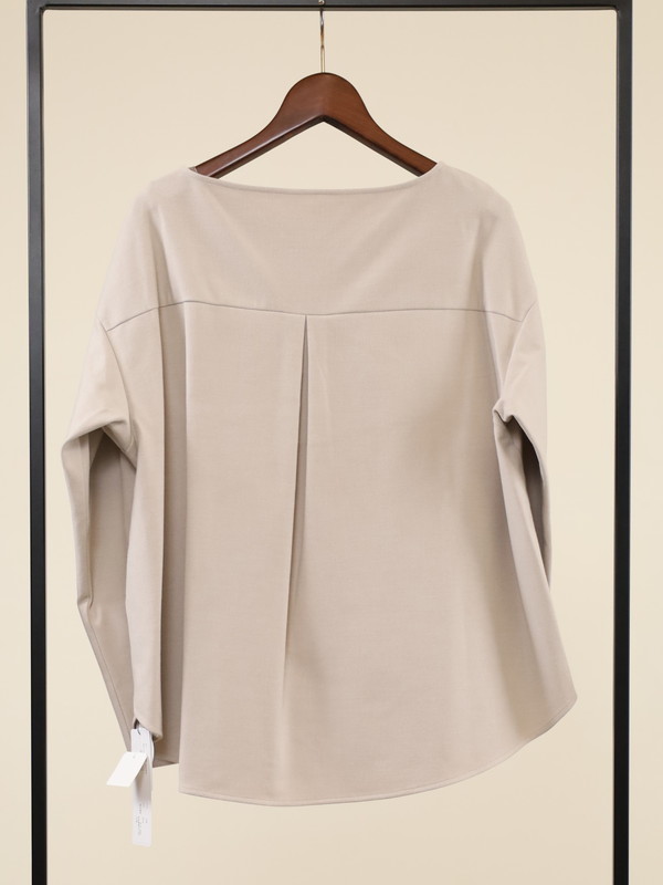 【Doneeyu】カシミヤタッチ長袖ブラウス