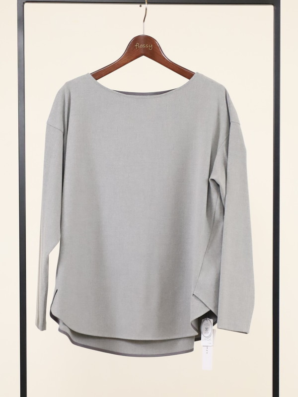 【Doneeyu】カシミヤタッチ長袖ブラウス