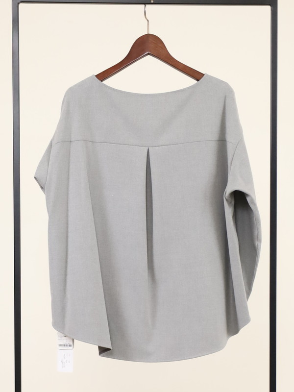 【Doneeyu】カシミヤタッチ長袖ブラウス