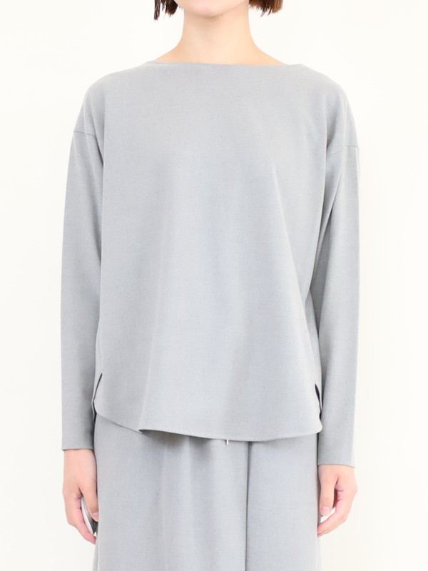 【Doneeyu】カシミヤタッチ長袖ブラウス