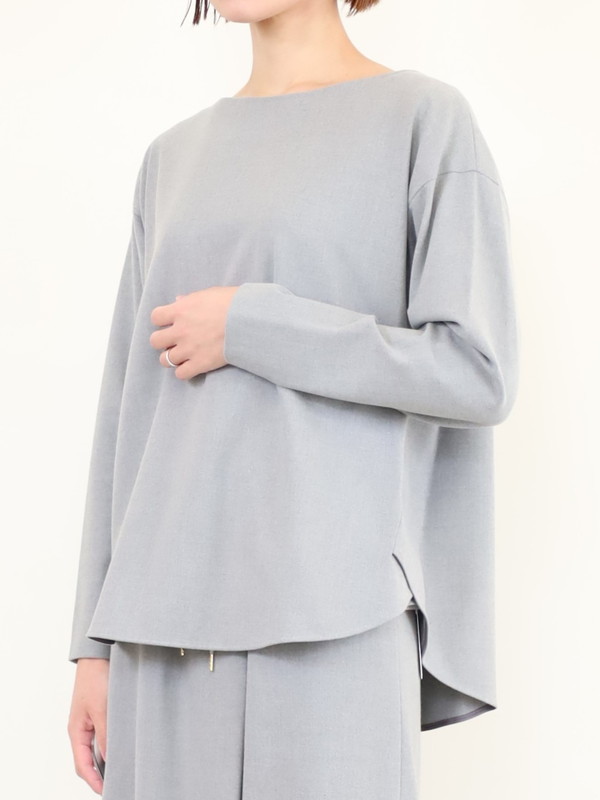 【Doneeyu】カシミヤタッチ長袖ブラウス