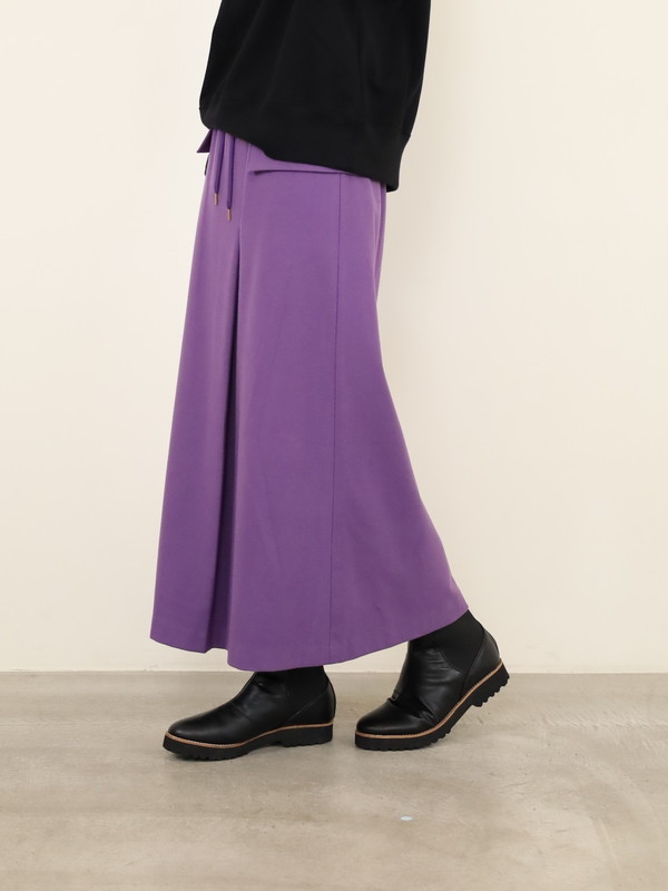 【Doneeyu】カシミヤタッチラップ付きスカート