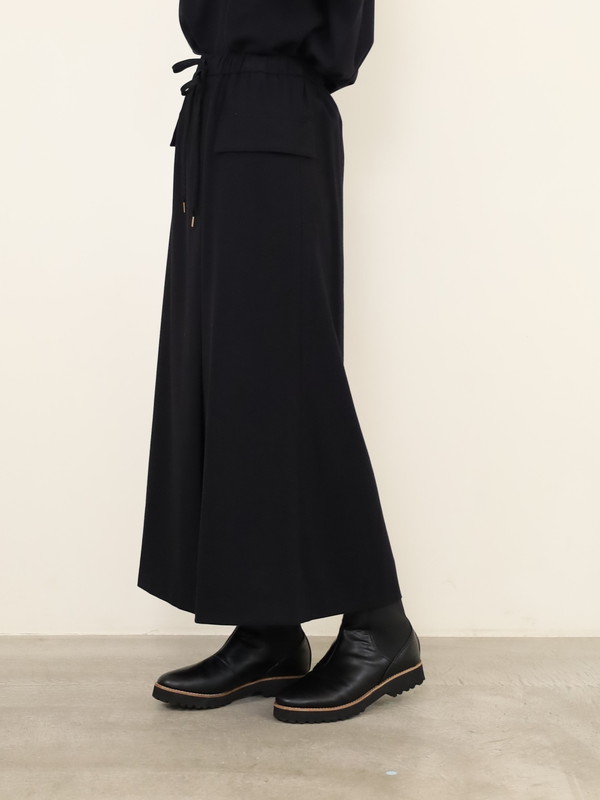 【Doneeyu】カシミヤタッチラップ付きスカート