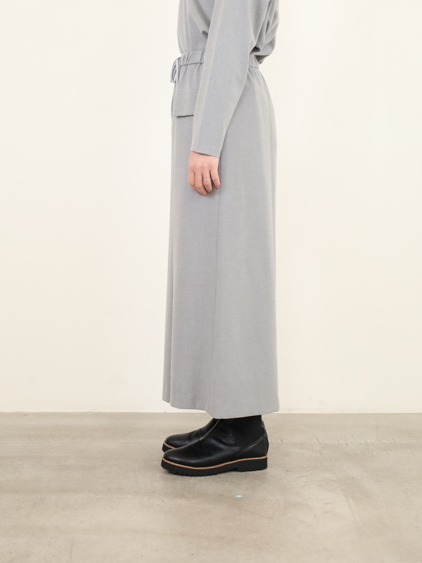 【Doneeyu】カシミヤタッチラップ付きスカート