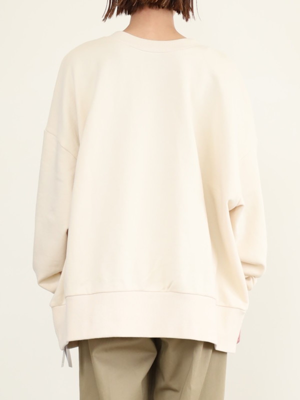 【siro de la bonte】2WAYメッセージロゴビッグスウェット
