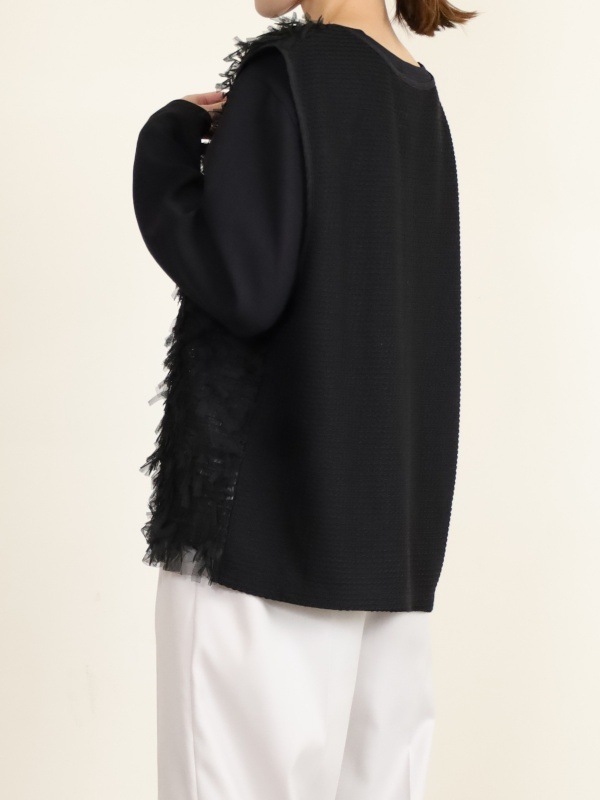 CHIGNON】チュールレースドッキングベスト