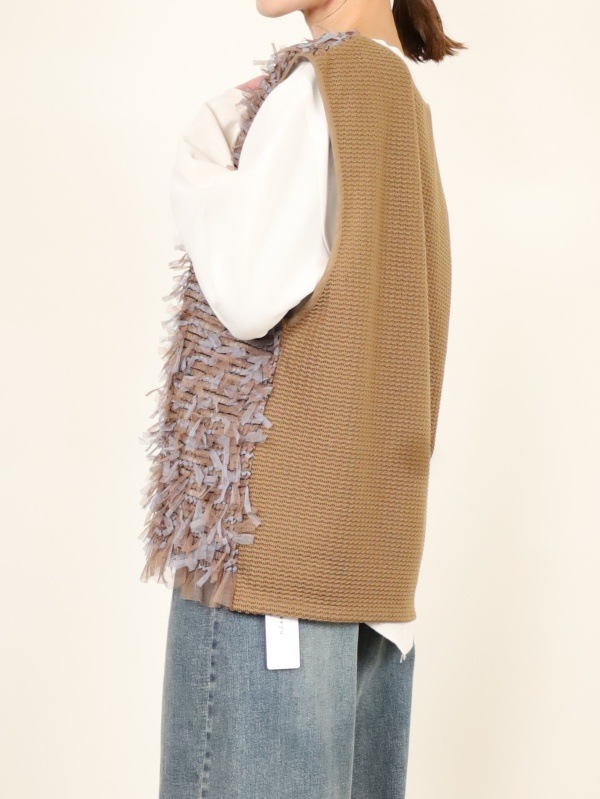 CHIGNON】チュールレースドッキングベスト