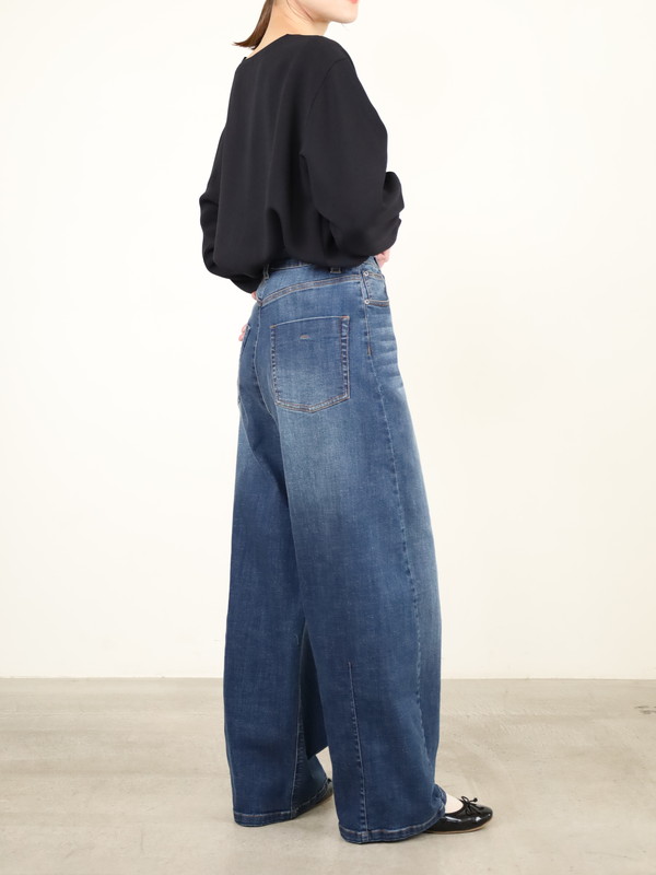 【ayane】バレルレッグデニムパンツ