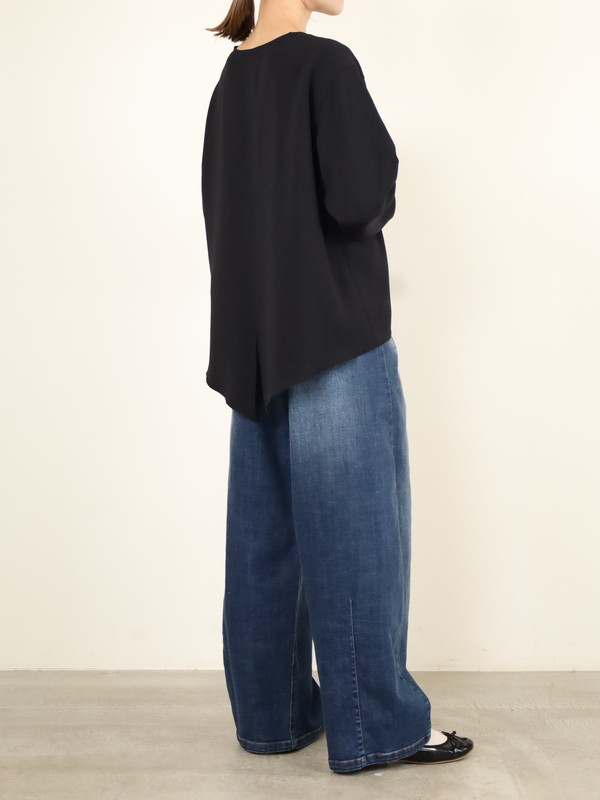【ayane】バレルレッグデニムパンツ