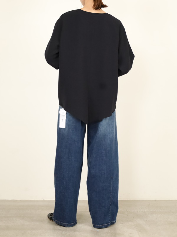 【ayane】バレルレッグデニムパンツ