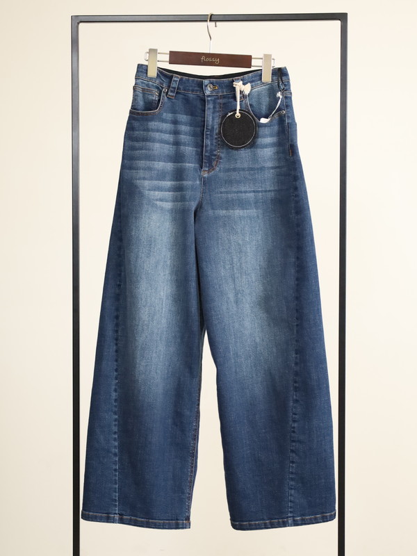 【ayane】バレルレッグデニムパンツ