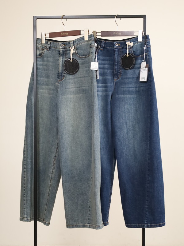 【ayane】バレルレッグデニムパンツ