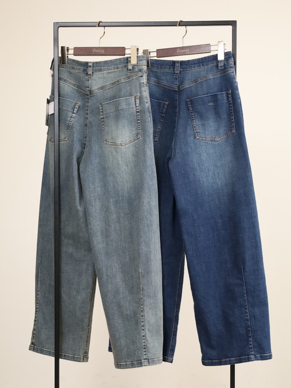 【ayane】バレルレッグデニムパンツ