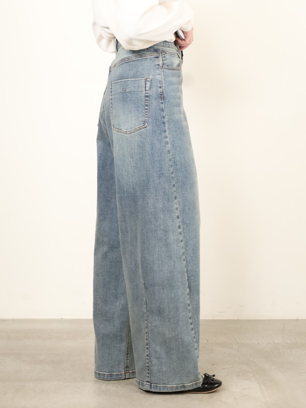 【ayane】バレルレッグデニムパンツ