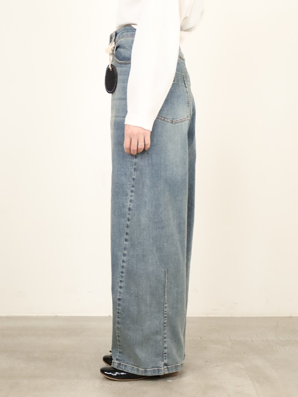 【ayane】バレルレッグデニムパンツ