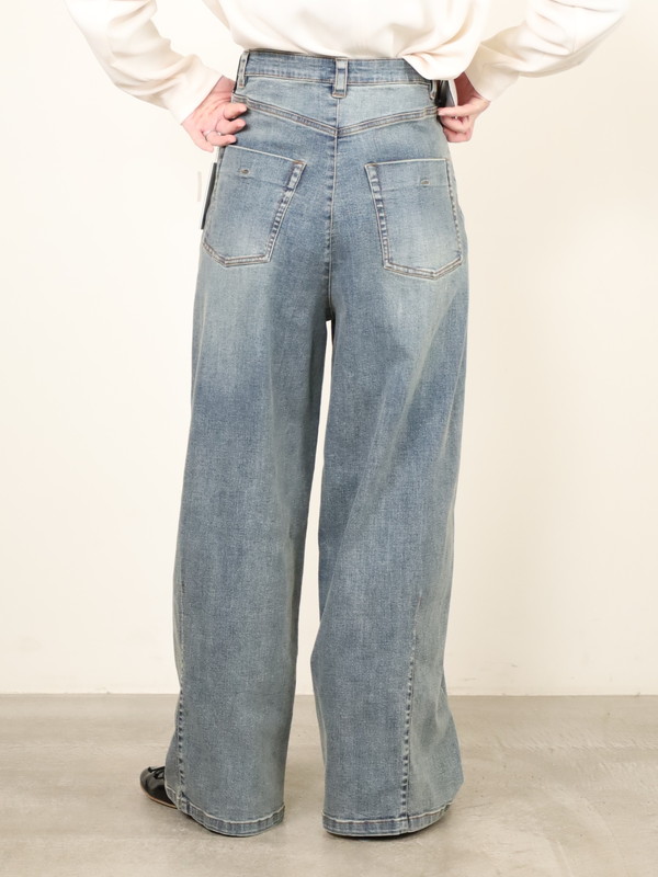 【ayane】バレルレッグデニムパンツ