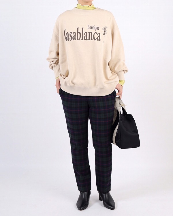 【lechanter】ウォームメローハイネックTシャツ 240101