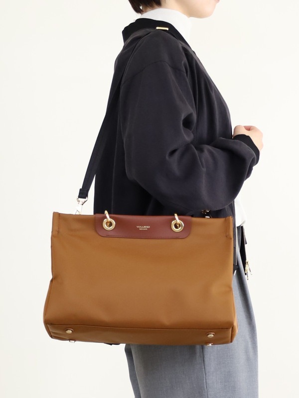 【VIOLA'dORO】ナイロンA4トートバッグ