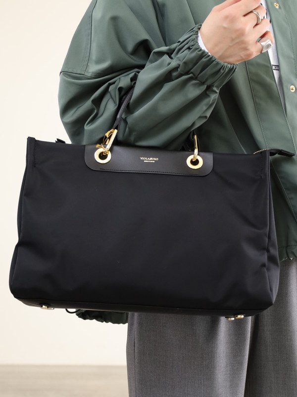 【VIOLA'dORO】ナイロンA4トートバッグ