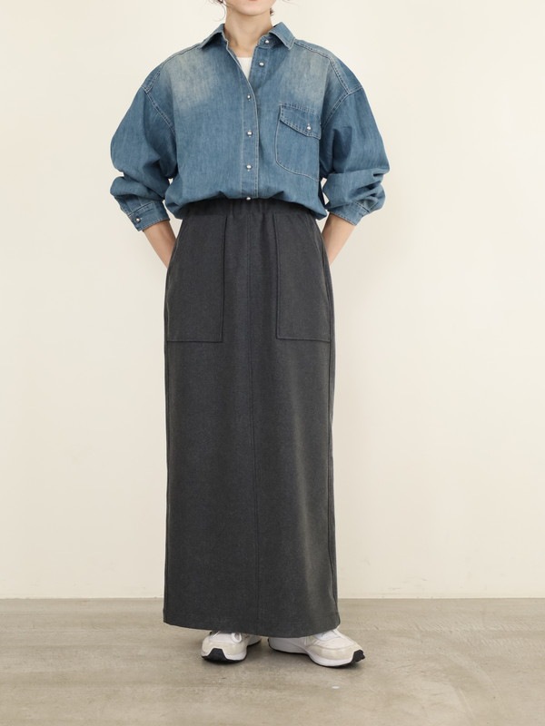 【ayane】2wayストレッチコーデュロイペンシルスカート