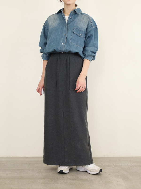 【ayane】2wayストレッチコーデュロイペンシルスカート