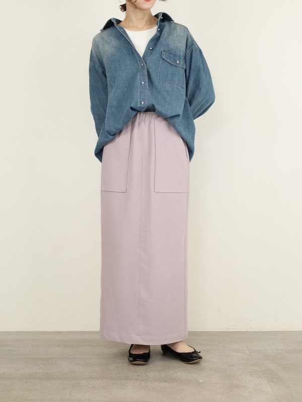 【ayane】2wayストレッチコーデュロイペンシルスカート