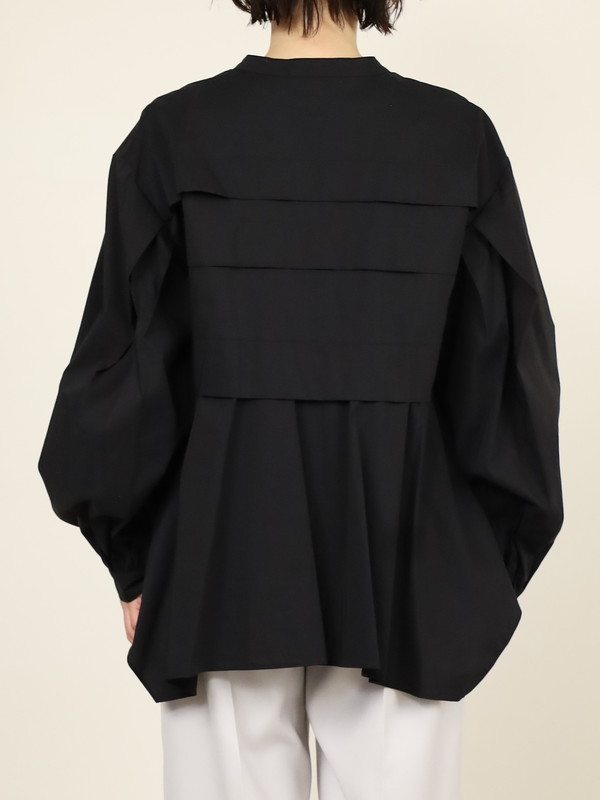 【CHIGNON】ピンタックフレア長袖ブラウス 