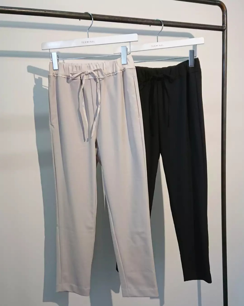 【SONO】 ドロストテーパードパンツ