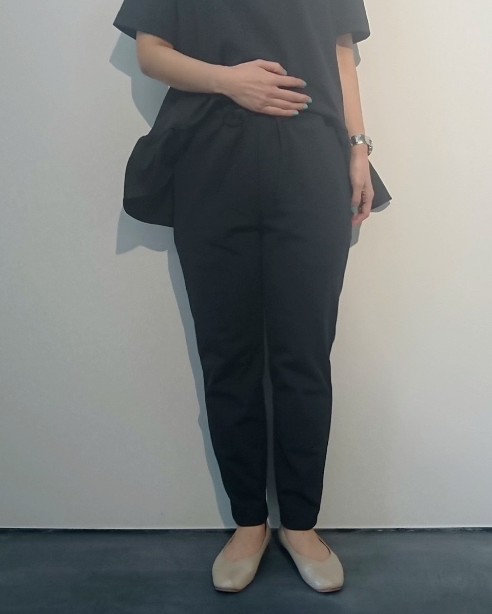 【SONO】 ドロストテーパードパンツ