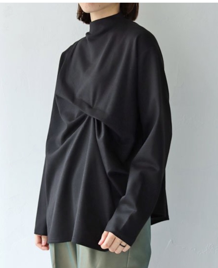【Lant Kalte】 ボトルネックデザイン長袖カットソー 362-51428