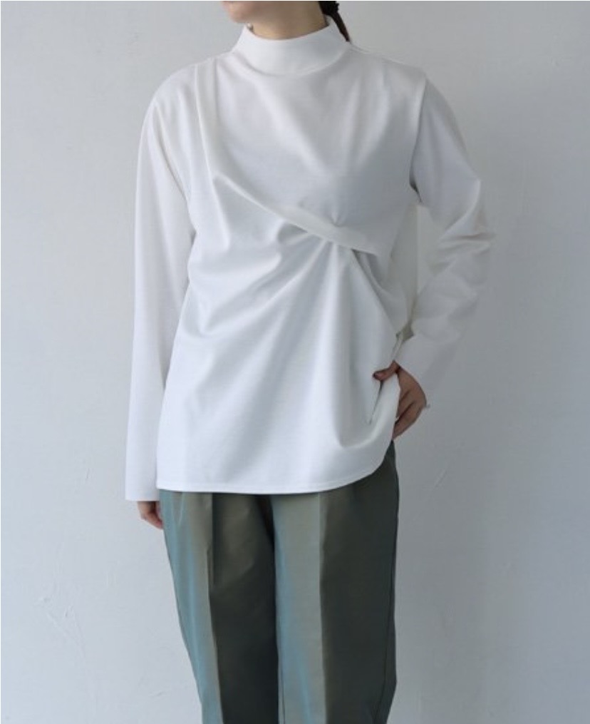 【Lant Kalte】 ボトルネックデザイン長袖カットソー 362-51428