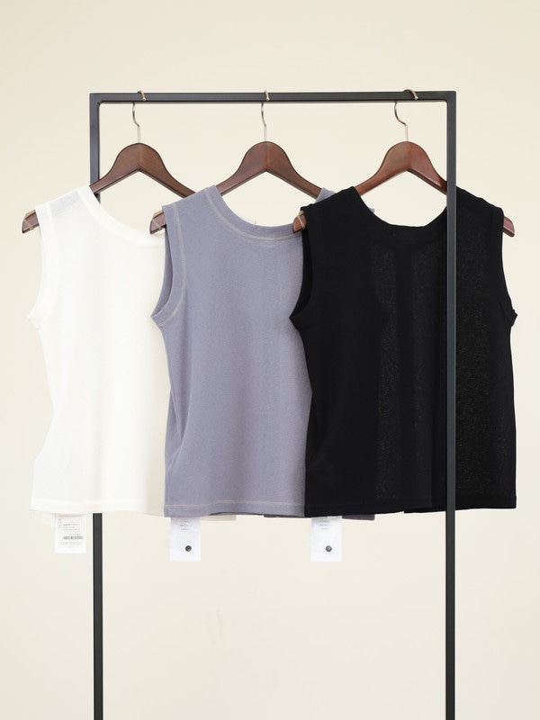 【Emmaculate】前後両用ワッフルタンクトップ