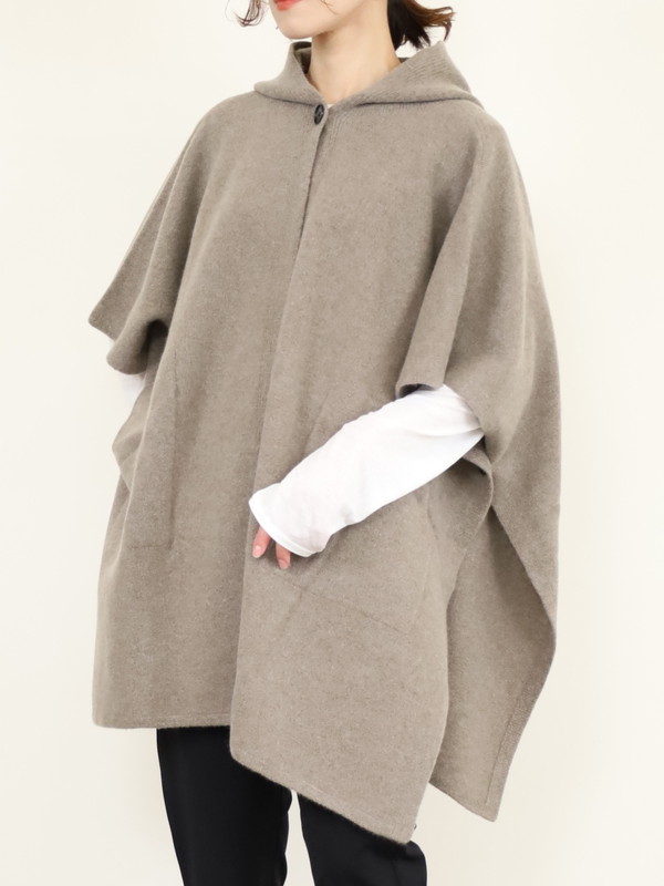 【Emmaculate】フードニットポンチョ 