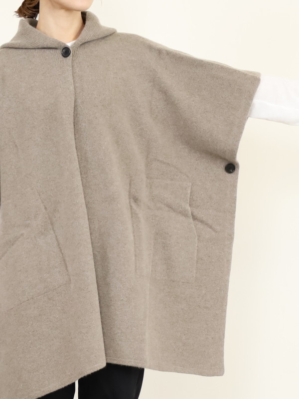 【Emmaculate】フードニットポンチョ 