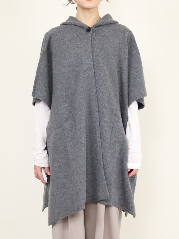 【Emmaculate】フードニットポンチョ 