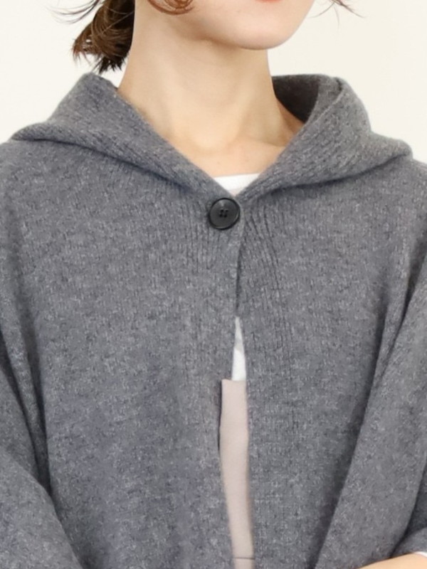 【Emmaculate】フードニットポンチョ 